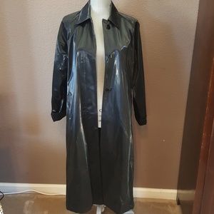 Stunning Black Drizzle Raincoat